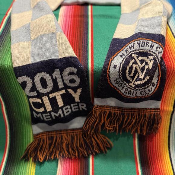 Vintage 2016 Manchester City NY City Football/Soccer Member Scarf Size Medium - Picture 4 of 4